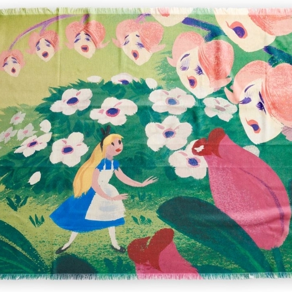 Disney Alice in Wonderland 70th Anniversary throw blanket